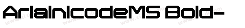 ArialnicodeMS Bold字体转换